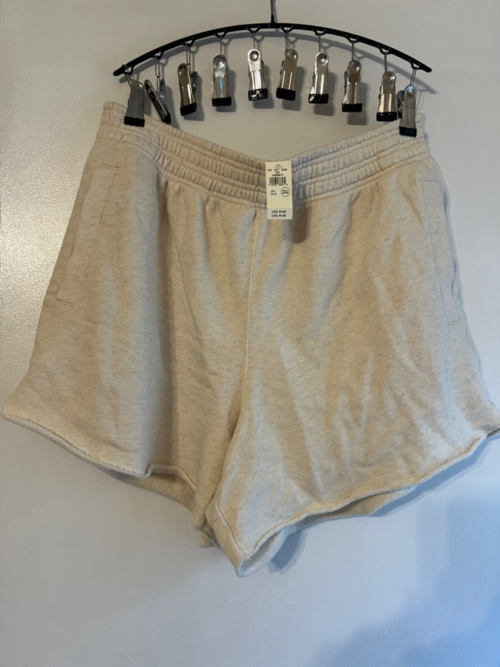 aerie Light Beige Pull-On Lounge Shorts
